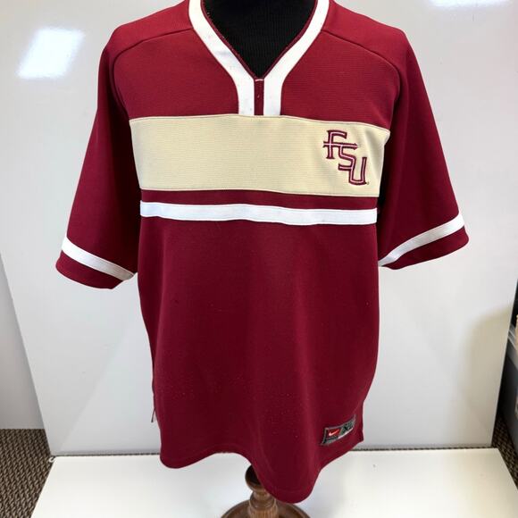 Florida State Seminoles Jersey Mens XL Maroon Red Blank Nike Team FSU - Picture 2 of 9